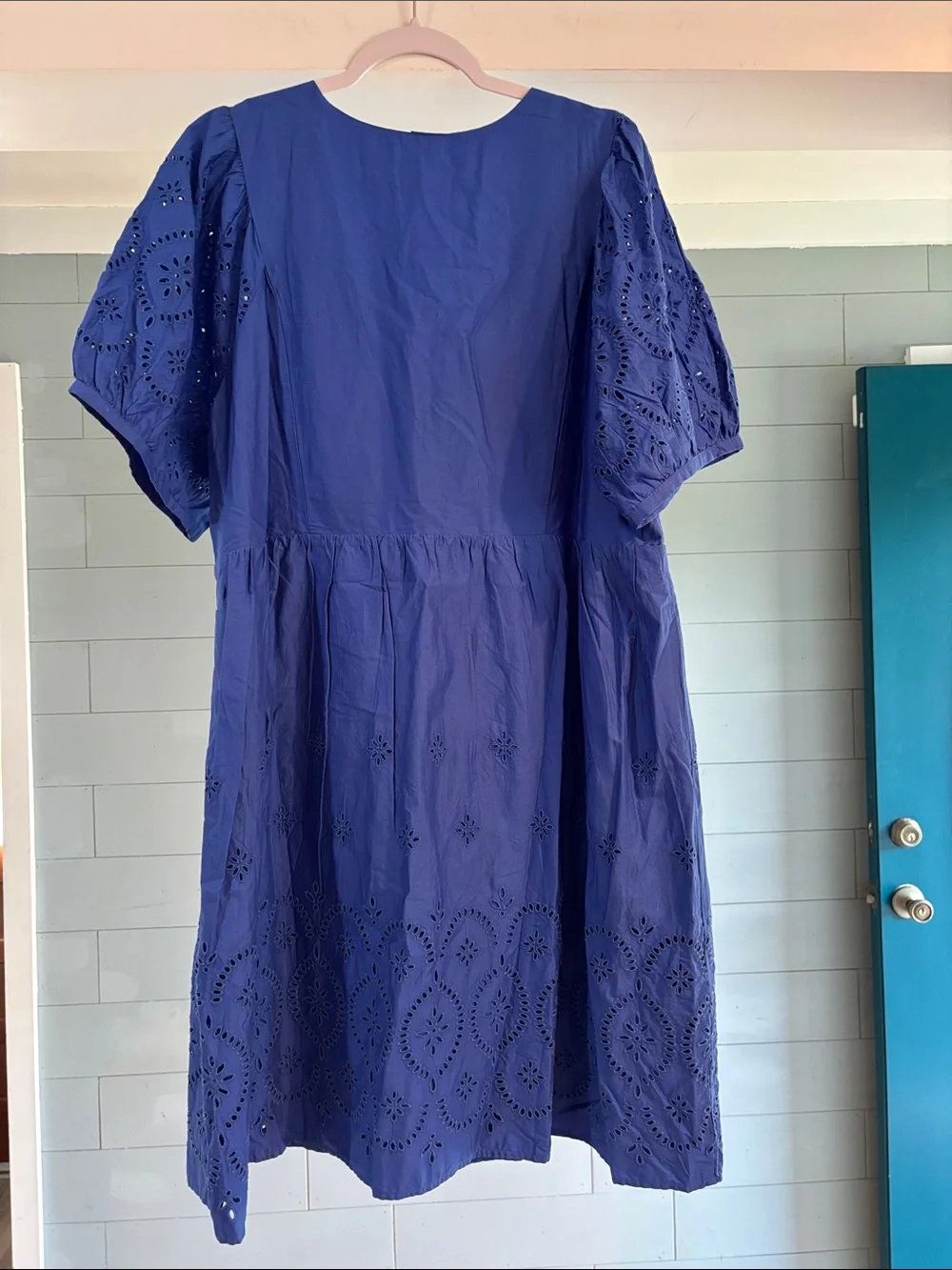 Old‎ Navy Navy Blue Eyelet Mini Dress